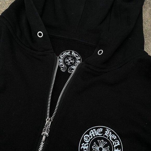 Unisex Pre Owned chrome hearts hoodies Black - Picture 3 of 6